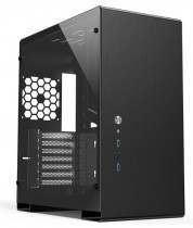 Корпус JONSBO без БП, боковые панели из закаленного стекла, mini-ITX, micro-ATX, ATX черный (U5 Black)