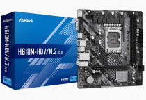 Материнская плата ASROCK Soc-1700 Intel H610 2xDDR4 mATX AC`97 8ch(7.1) GbLAN+VGA+HDMI+DP (H610M-HDV/M.2 R2.0)