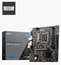 Материнская плата MSI Soc-1700 Intel H610 2xDDR5 mATX AC`97 8ch(7.1) GbLAN+VGA+HDMI+DP (PRO H610M-G)
