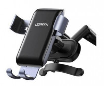 Держатель автомобильный UGREEN для телефона, LP274, Gravity Phone Holder for Round Air Vent, серый (30401_)