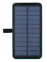 Внешний аккумулятор CACTUS 10000 мАч, выход: 2xUSB, вход: microUSB, USB Type-C, солнечная панель, черный (CS-PBFSPT-10000)