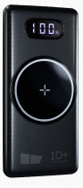 Внешний аккумулятор MORE CHOICE 10000 мАч, выход: 2xUSB, вход: microUSB, USB Type-C, PB70S-10 Black (PB70S-10B)