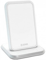 БЗУ ZENS 10 Вт, Stand Aluminium Wireless Charger, белый (ZESC13W/00)