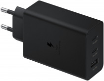 Сетевое зарядное устройство SAMSUNG 65 Вт, 3.1 A, 1x USB, 2x USB Type-C (EP-T6530NBEGEU)
