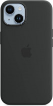 Чехол APPLE накладка для iPhone 14, силикон, чёрный (MPRU3ZM/A)