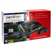 Игровая консоль RETRO GENESIS SEGA MODERN PAL (303 игры, 2 проводных джойстика, AV) (CONSKDN130)