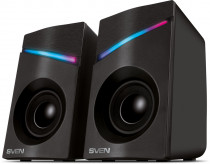 Акустическая система SVEN 2.0, мощность 6 Вт, USB, 305 Black (SV-021665)