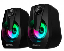 Акустическая система SVEN 2.0, мощность 6 Вт, USB, 370 Black (SV-020552)