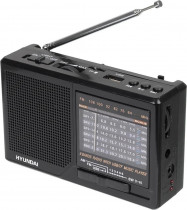 Радиоприемник HYUNDAI портативный, чёрный (H-PSR140)