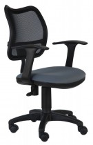 Кресло БЮРОКРАТ спинка сетка черный сиденье серый 26-25 (CH-797AXSN/26-25)