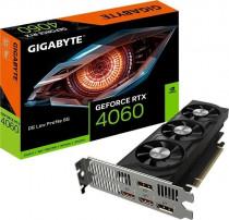 Видеокарта GIGABYTE GeForce RTX 4060, 8 Гб GDDR6, 128 бит, low profile (GV-N4060D6-8GL)