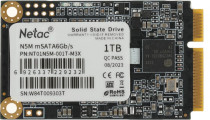SSD накопитель NETAC 1 Тб, внутренний SSD, mSATA (mini SATA), чтение: 540 Мб/сек, запись: 490 Мб/сек, TLC, N5M (NT01N5M-001T-M3X)