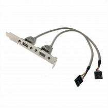 Планка ADVANTECH 1700100170-ME (1700100170-S) Cable 2*5P-2.54/USB-A(F)*2 17.5cm W/BKT F/5/ Analog OEM 1700100170 ('1700100170-ME)