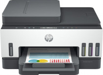 МФУ HP струйный, цветная печать, A4, двусторонняя печать, планшетный сканер, ЖК панель, Ethernet, Wi-Fi, AirPrint, Bluetooth, Smart Tank 750 (6UU47A)