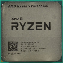 Процессор AMD Socket AM4, Ryzen 5 PRO 5650G, 6-ядерный, 3900 МГц, Turbo: 4400 МГц, Cezanne, Кэш L2 - 3 Мб, Кэш L3 - 16 Мб, Radeon Vega 7, 7 нм, 65 Вт, OEM (100-000000255)