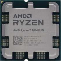 Процессор AMD Socket AM5, Ryzen 7 7800X3D, 8-ядерный, 4200 МГц, Turbo: 5000 МГц, Raphael, Кэш L2 - 8 Мб, L3 - 96 Мб, Radeon Graphics, 5 нм, 120 Вт, OEM (100-000000910)