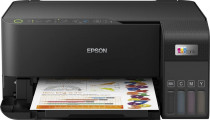 МФУ EPSON струйный, цветная печать, A4, печать фотографий, планшетный сканер, Wi-Fi, AirPrint, EcoTank L3550 (C11CK59405)