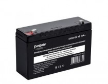 Аккумуляторная батарея EXEGATE ёмкость 12 Ач, напряжение 6 В, EG12-6 / EXG6120, клеммы F1 (универсальные) (EP234537RUS)