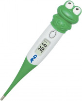 Термометр A&D электронный, DT-624 Лягушка, зеленый/белый (I02136)