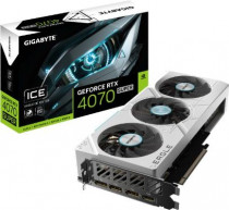 Видеокарта GIGABYTE GeForce RTX 4070 Super, 12 Гб GDDR6X, 192 бит, SUPER EAGLE OC ICE 12G (GV-N407SEAGLEOC ICE-12GD)