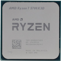 Процессор AMD Socket AM4, Ryzen 7 5700X3D, 8-ядерный, 3000 МГц, Turbo: 4100 МГц, Vermeer, Кэш L2 - 4 Мб, L3 - 96 Мб, 7 нм, 105 Вт, OEM (100-000001503)