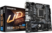 Материнская плата GIGABYTE Socket 1700, Intel H610, 2xDDR4, PCI-E 4.0, M.2, 2xUSB 3.2 Gen1, HDMI, 2xDisplayPort, mATX (H610M S2H V3 DDR4)