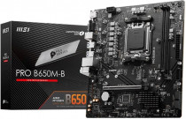 Материнская плата MSI Socket AM5, AMD B650, 2xDDR5, PCI-E 4.0, M.2, 2500 Мбит/с, 4xUSB 3.2 Gen1, HDMI, mATX (PRO B650M-B)