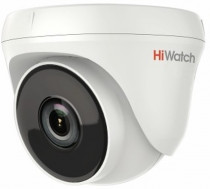 Видеокамера наблюдения HIWATCH аналоговая, купольная, 2 Мп, 3.6 мм (DS-T233 (3.6mm))