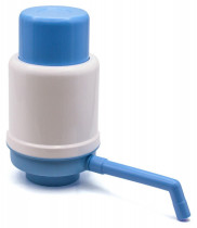 Помпа AQUA WORK для 19л бутыли Дельфин Квик механический голубой/белый картон (00000024546)