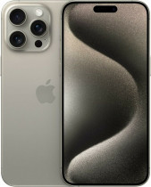 Смартфон APPLE IPhone 15 Pro Max Natural Titanium 1TB цвет:серый титановый с 2-я сим слотами (MU603ZA/A)