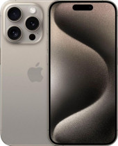 Смартфон APPLE IPhone 15 Pro Natural Titanium 1TB цвет:серый титановый с 2-я сим слотами (MTQK3ZA/A)