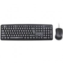 Клавиатура + мышь OKLICK проводные, цифровой блок, USB, Оклик 600M, чёрный (MK-5330)