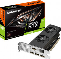 Видеокарта GIGABYTE GeForce RTX 3050, 6 Гб GDDR6, 96 бит, llow profile (GV-N3050OC-6GL)