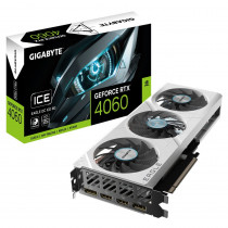 Видеокарта GIGABYTE GeForce RTX 4060, 8 Гб GDDR6, 128 бит (GV-N4060EAGLEOC ICE-8GD)