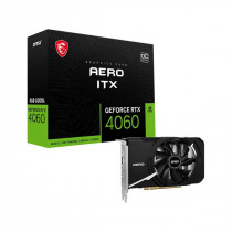Видеокарта MSI GeForce RTX 4060, 8 Гб GDDR6, 128 бит, AERO ITX 8G OC (RTX 4060 AERO ITX 8G OC)