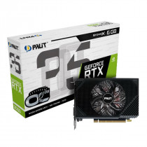 Видеокарта PALIT GeForce RTX 3050, 6 Гб GDDR6, 96 бит, STORMX OC (NE63050S18JE-1070F)
