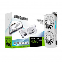 Видеокарта ZOTAC GeForce RTX 4070 Super, 12 Гб GDDR6X, 192 бит, ТWIN EDGE ОС WHITE ED, Medium Pack (ZT-D40720Q-10M)