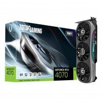 Видеокарта ZOTAC GeForce RTX 4070, 12 Гб GDDR6X, 192 бит, Trinity, Premium Pack (ZT-D40700D-10P)