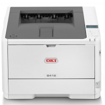 Принтер OKI светодиодный, черно-белая печать, A4, двусторонняя печать, ЖК панель, сетевой Ethernet, AirPrint, B412dn (45762002)