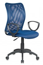 Кресло БЮРОКРАТ спинка сетка темно-синий TW-05N сиденье темно-синий TW-10N (CH-599/DB/TW-10N)