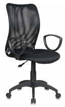 Кресло БЮРОКРАТ спинка сетка черный сиденье черный TW-11 (CH-599AXSN/TW-11)