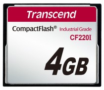 Карта памяти TRANSCEND 4 Гб, Compact Flash, 220 x, CF220I (TS4GCF220I)