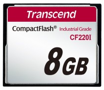 Карта памяти TRANSCEND 8 Гб, Compact Flash, 220 x, CF220I (TS8GCF220I)
