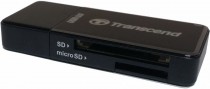 Картридер внешний TRANSCEND USB3.0 для карт памяти SDHC/MicroSDHC RDF5 черный (TS-RDF5K)