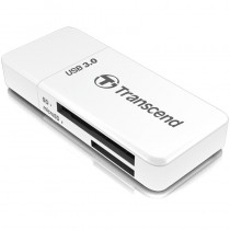 Картридер внешний TRANSCEND USB3.0 для карт памяти SDHC/MicroSDHC RDF5 белый (TS-RDF5W)