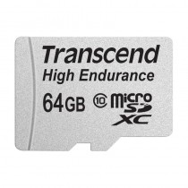 Карта памяти TRANSCEND 64 Гб, microSDXC, адаптер на SD (TS64GUSDXC10V)