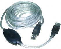 Удлинитель VCOM USB 2.0 A (male) - A (female), активный, 5м (VUS7049-5M)