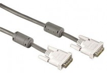 Кабель HAMA DVI-D Dual Link (m) DVI-D Dual Link (m) 1.8м феррит.кольца (00045077)