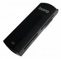 Картридер внешний BURO USB2.0 черный (BU-CR-108)