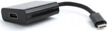 Адаптер GEMBIRD переходник Cablexpert USB Type-C/HDMI, 15см, пакет (A-CM-HDMIF-01)
